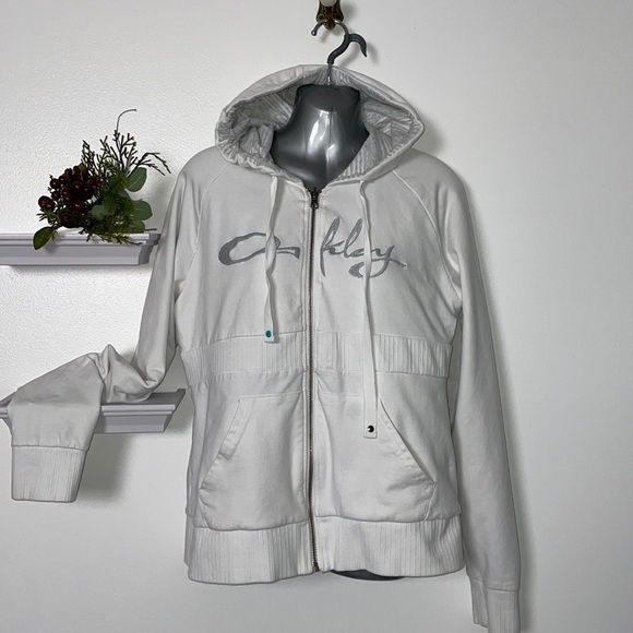 Oakley White Hooded Light Jacket - Picture 5 of 13